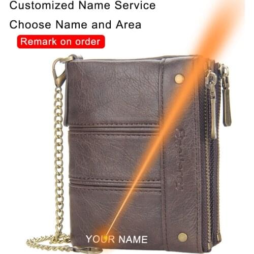 Rfid Leather Men Wallet Coin Purse Small Card Holder PORTFOLIO Portomonee Clutch Male Bifold Walet Pocket Money Bags Wristlet