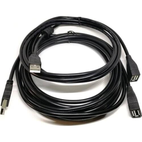 1.5/3/5m USB Extension Cable USB2.0 Data Male To Female Cable High-speed Transmission USB Extension Wire With Magnetic Ring