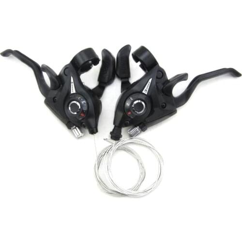 Newest 3x8 24 Speed MTB Bike Shifter Brake Mountain Road Bicycle Riding Cycling Disc Brake Levers with Shift Cable