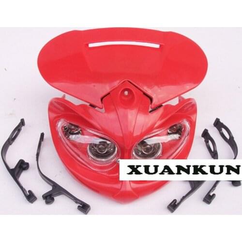 XUANKUN Little Eagle Apollo High motocross race headlights grimace grimace headlight lamp 4 lights