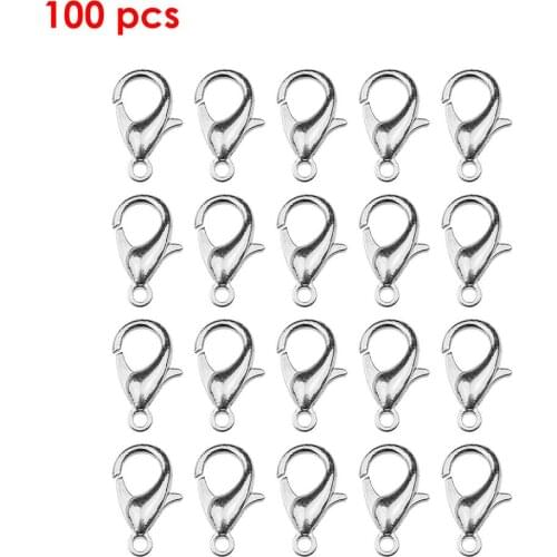 100 Pcs Metal Alloy Lobster Claw Clasps For DIY Jewelry Necklaces Homemade Keychains And Pendants Handmade DIY Accessories