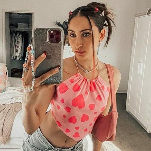 New Womens Chic Sleeveless Self Tie Backless Rib Knit Hanky Hem Camisole Multi-Color Halter Crop Cami Tops Daily Wear S M L