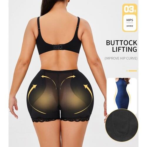 Women Butt Lifter Shapewear Crossdressing Hip Pads Sponge Padded Hip Enhancer Fake Ass Lingerie Thigh Slimmer Control Underwear
