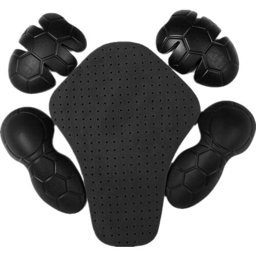 1 set of locomotive CE jacket insert armor protector including 1 back pad 2 elbow 2 Shoulder Motocross equipmEnt protector