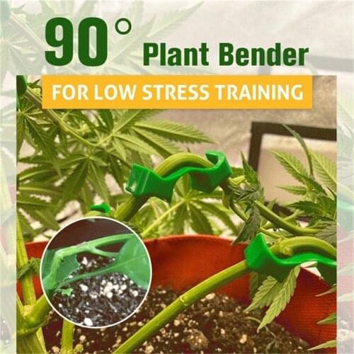 10/20/40PCS 90 Degree Plant Bender for Low Stress Training Plant Training Curved Vegetable Plant Holder Tool Garden Accessories