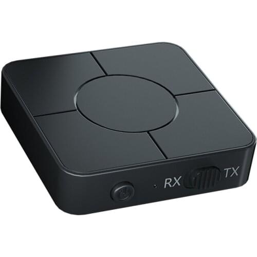 2 in 1 Bluetooth 5.0 Audio Receiver Transmitter 3.5mm AUX Jack Stereo Music Wireless Adapter with Mic For Car TV PC Speakers