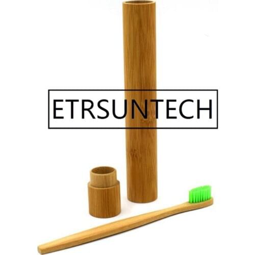 30pcs Portable Natural Bamboo Toothbrush Case Tube For Travel Eco Friendly Hand Made Heath Tooth Brushes Protector