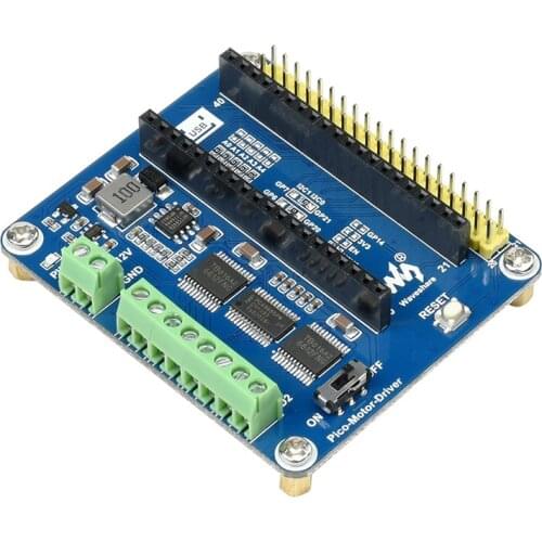 4 Channel DC Motor Driver Module Shield Expander Expansion Board HAT for RPI Raspberry Pi Pico Board Accessories