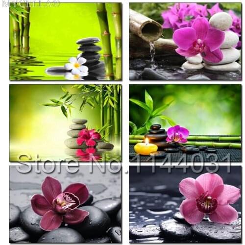 5D DIY Diamond Painting Cross Stitch Floral Crystal Needlework Diamond Embroidery Flowers Full Diamond Decorative Christmas Gift