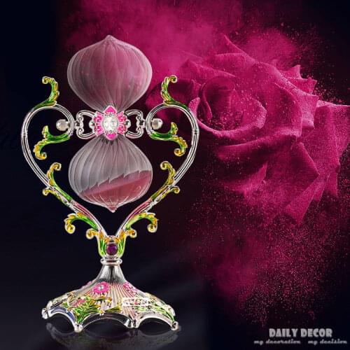 8 color Rotating hourglass half an hour metal antique 30minutes Flip sand timer Reloj de arena temporizador da areia Ampulheta