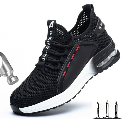 Safety Shoes Outdoor Summer Comfortable And Lightweight Steel Toe Anti-Smashing And Anti-Piercing Insulated Work Safety Shoes