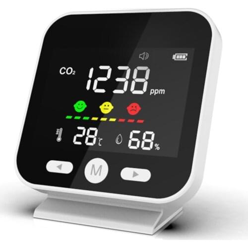Domestic Use Carbon Dioxide Detector CO2 Concentration Ambient Temperature And Humidity Tester