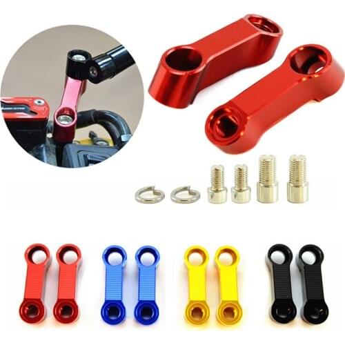 Motorcycle Rearview Mirror Extension Mount Bracket Holder Universal 10mm Motorbike Rear View Mirror Extension Heighten Holder