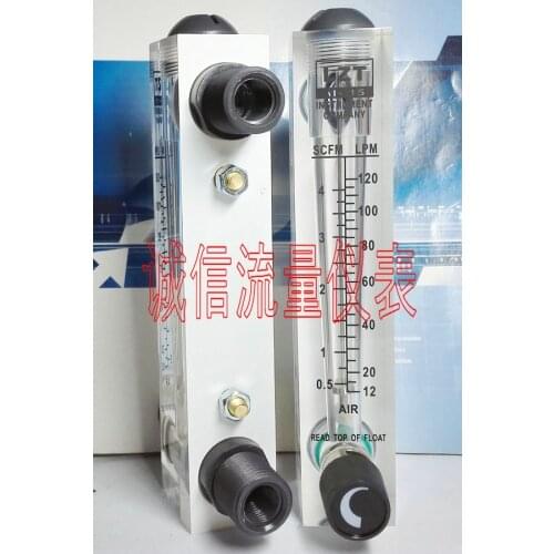LZT-15T air flowmeter with adjustable panel type 12-120 LPM 0.5-4 SCFM air flowmeter