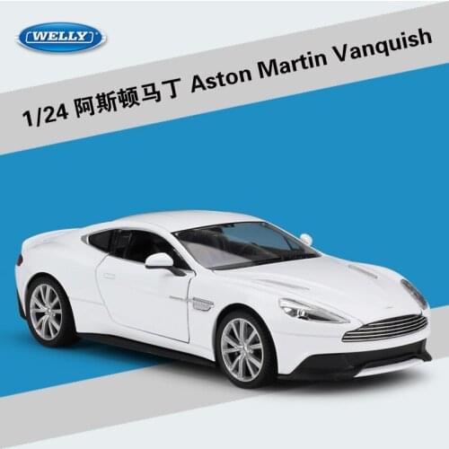 Welly 1:24 Aston Martin VANQUISH alloy car model Diecasts & Toy Vehicles Collect gifts Non-remote control type transport toy