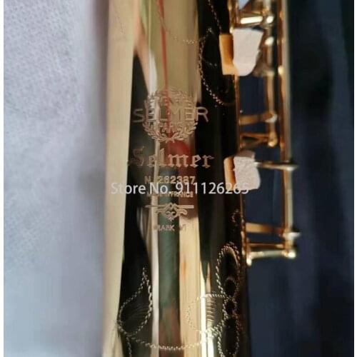 Model Mark VI B Flat Soprano Saxophone Gold Lacquer Sax with Woodwind Accessories