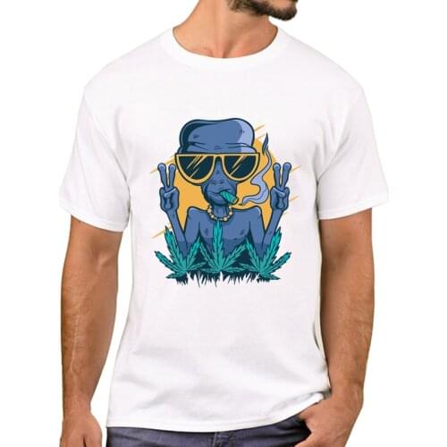 TEEHUB Hipster Füves Saucerman Printed Men T-Shirt Fashion Retro Monster T Shirts Short Sleeve Tshirts Boy Tee