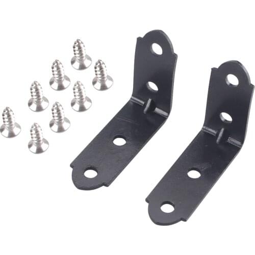 Glove Box Repair Kit For Audi A4 S4 RS4 B6 B7 8E 2001-2008 With Screws 2PCS Black