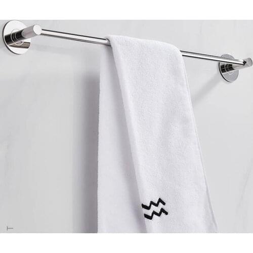 Bathroom Towel Rack Stainless Steel Wall Mounted Double Towel Holder Rail Storage Rack Kitchen Organizer Bathroom Accessories WF