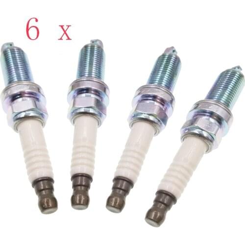 New arrival 6pcs/lot Iridium power Spark Plugs 22401-ED815 LZKAR6AP-11 For Nissan Micra March Note Tiida X-Trail TEANA