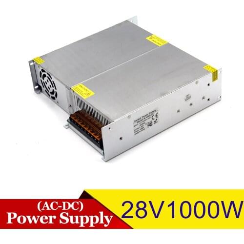 Single Output 1000W 28V DC Switching power supply SMPS Transformer 220V 110V AC DC28V Converter For Stepper Motor Monitor