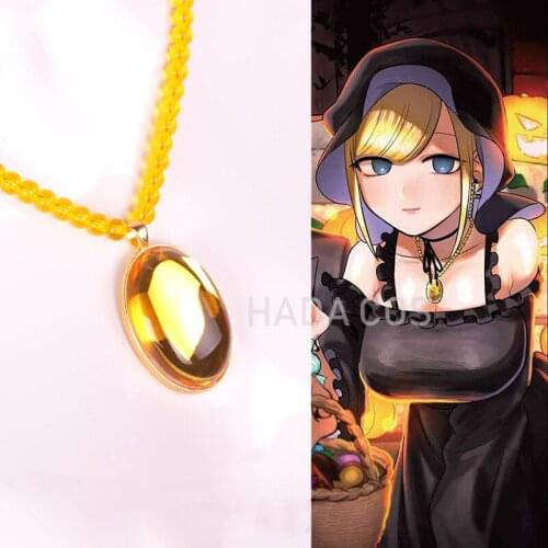 Anime The Duke of Death and His Maid Alice Cosplay Necklace Cross Earring Fake Crystal Pendant Necklace Accessories Cos Props