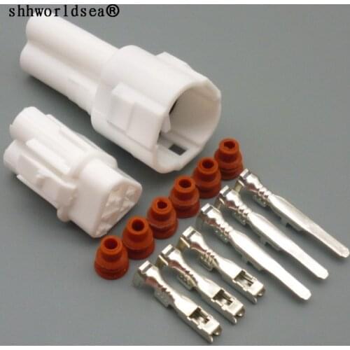 Shhworldsea 3pin 2.0mm MT090 sealed Motorcycle TPS waterproof connector 6187-3231 6180-3241