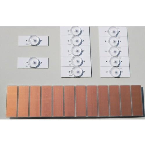 21Pieces/lot 3V Large lens LED lamp bead granular lamp Bar LCD TV back LED light Strip retrofit universal lamp bead 100%N