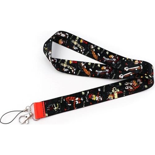 Anime Cartoon Tiger Keychain Lanyard For Keys Tags ID Card Badge Holder Webbing Ribbon Neck Strap Mobile Phone Accessories