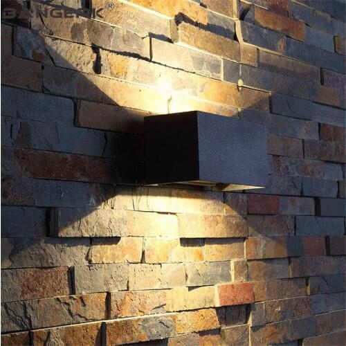 Outdoor Modern Wall Lamp Up Down 12W LED Porch Lights Waterproof Sconce Aluminum Lighting Wall Lamps Garden Decor Fixtures