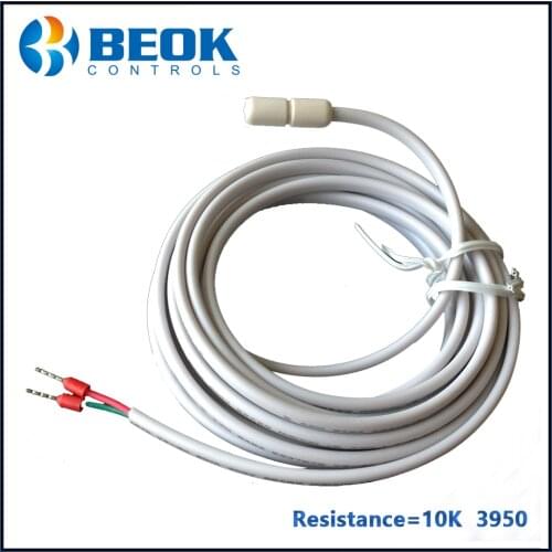 Beok 10K 3950 Sensor Probe for Floor Heating System Thermostat External Temperature Sensors 3M Length
