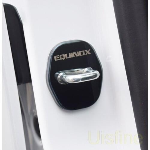Interior decoration anti-rust stainless steel protection buckle door lock cover For Chevrolet Equinox 2017 2018 2019