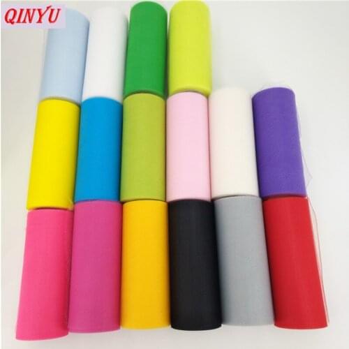 High Quality 22mX15cm Sheer Crystal Organza Tulle Roll Fabric For Wedding Decoration Or New Year Decoration 5zSH759