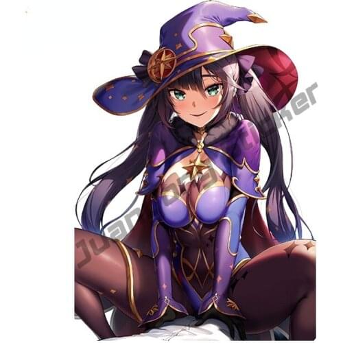 Funny Car Stickers Genshin Impact Decal Air Conditioner Creative Waterproof Graffiti Decoration Scratch-Proof Exterior KK13x9cm