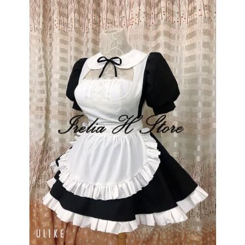 Custom made/size Atago Azur Lane Cosplay Fan art Maid Atago Cosplay costume maid dress female halloween costumes