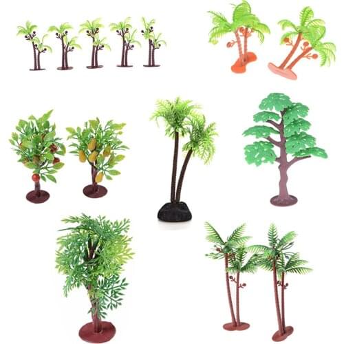 1/2/5Pcs Mini Fruit Tree Medel Miniature Garden Miniatures DIY Desktop Ornament Home Accessory Doll House Decor Fairy