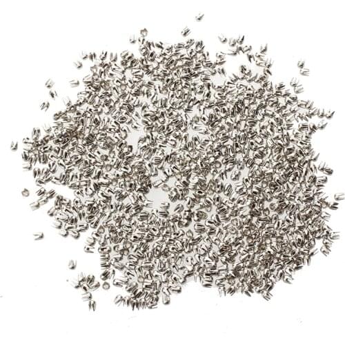 1000 Silver Copper Round Rivet Spike Studs Spots DIY Rock Punk 2.5mm