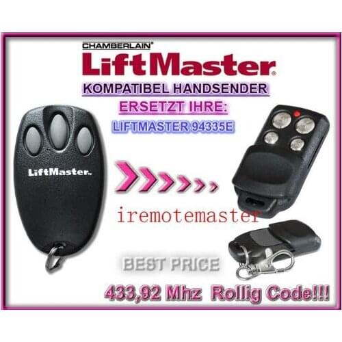 2pieces Liftmaster chamberlain 94335E replacement garage door remote control