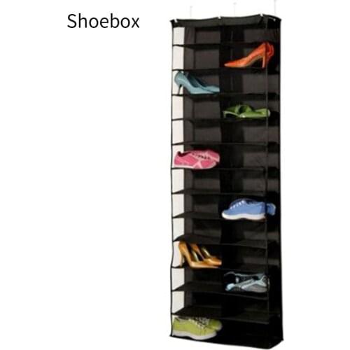 26 Pockets PVC Anti-dust Shoe Rack Folding Waterproof Shoes Storage Organizer Hanging Zapatero