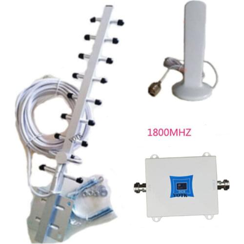 4G LTE Cellular Signal Booster 1800mhz DCS Amplifier Mobile Cell Phone Repeater with 15dbi Indoor Antenna Full Set