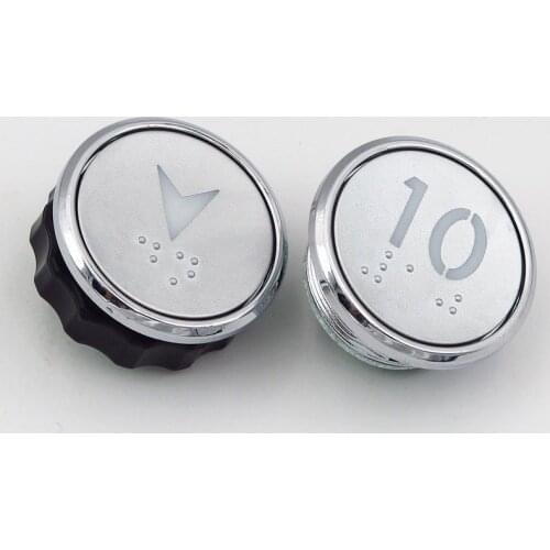 5pcs BR27C Otis Elevator Button With Braille Elevator Accessories PL0005
