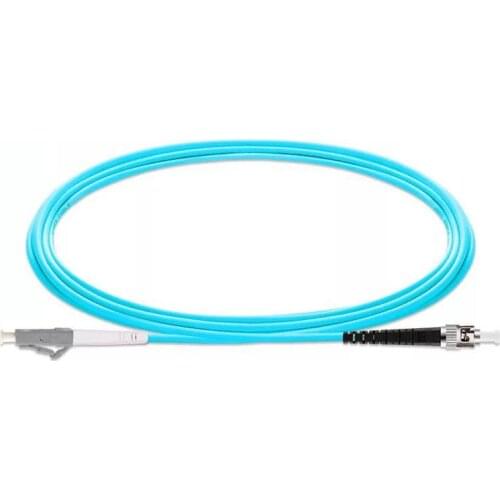 5PCS/lot LCUPC-STUPC OM3 Fiber Optic Patch Cord 10G 50/125 Fiber Cable Multimode Simplex Optical Jumper