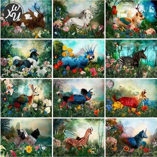 Diamond Mosaic Fantastic Animal 5D Diamond Painting Kits for Adults Forest Cross Stitch Embroidery Full Drill Art for Home Decor
