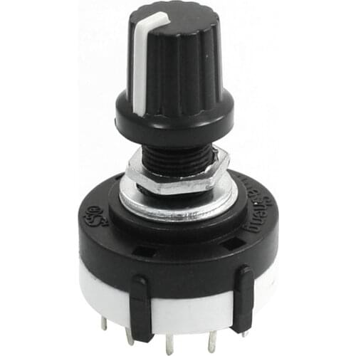 BHTS 3P4T 3 Pole 4 Position Single Wafer Band Selector Rotary Switch