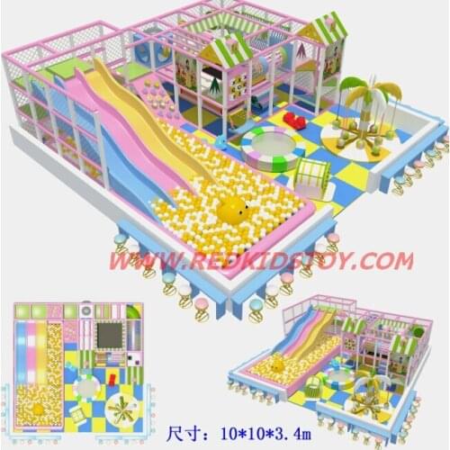 2014 Big Indoor Naughty Castle/Shopping Mall Kids Play Center Three Level/Nontoxic Playground Equipment for Indoor