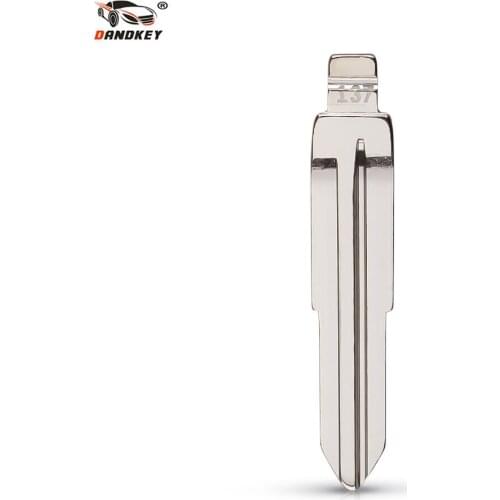 Dandkey 1PCS 137# Metal Blank Uncut Flip KD Remote Key Blade For Ssangyong S170