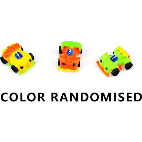 DIY Assembled Cartoon Four-Wheel Drive Car Capsule Toy Kids Educational Toy Random Color Capsule Toy Kids Educational Toy PNLO