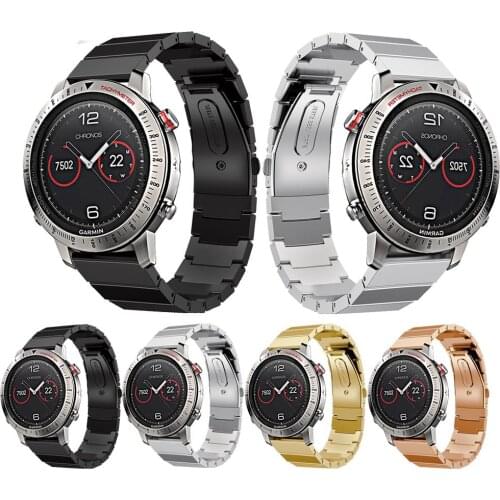 Hot Classic Stainless Steel watch band for Garmin Active Metal Strap wrist band for Garmin fenix chronos Band wristband Bracelet
