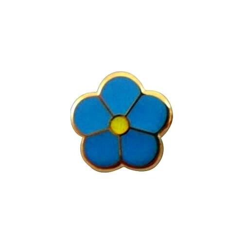 Masonic Lapel Pins Small Forget Me Not Enamel Brooch Gifts Badges With Butterfly Clutch,7.5mm