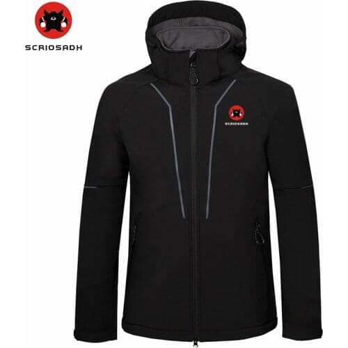 Men Outdoor Soft shell Jacket Climbing Hiking Waterproof Jacket Thermal Breathable Jacket Men Outdoor Soft shell Jacket